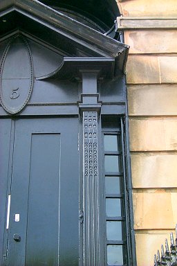 Closer view of the entrance