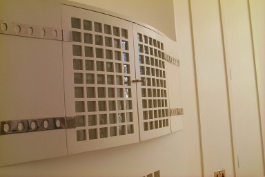 Detail of one of the cupboards