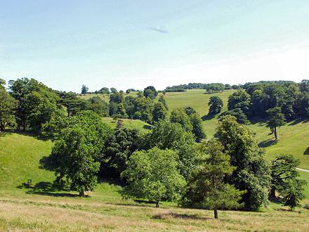 Picture of a view over Dyrham Park