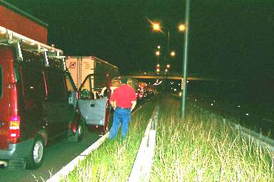 Picture of a stationary traffic jam on the motorway