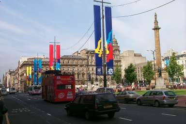 Another view of George Square Picture of a large square in the centre of a city