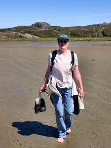 Picture of my mother walking on The Strand