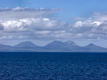 The Paps of Jura seen from the ferry Picture of the Paps of Jura