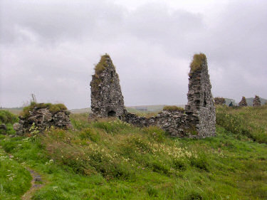 Picture of Finlaggan in the rain