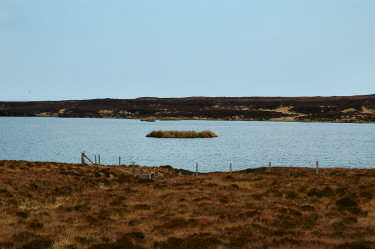 Picture of the crannog in Loch an Fhir Mh&oacute;r