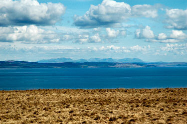 Picture of the silhouette of the Isle of Arran