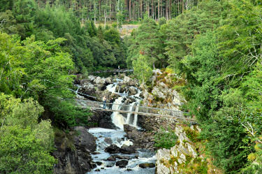 Picture of the gorge with Rogie Falls