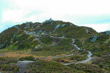 Picture of a mountain summit