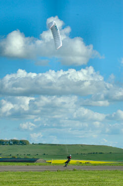 Picture of a kite surfer